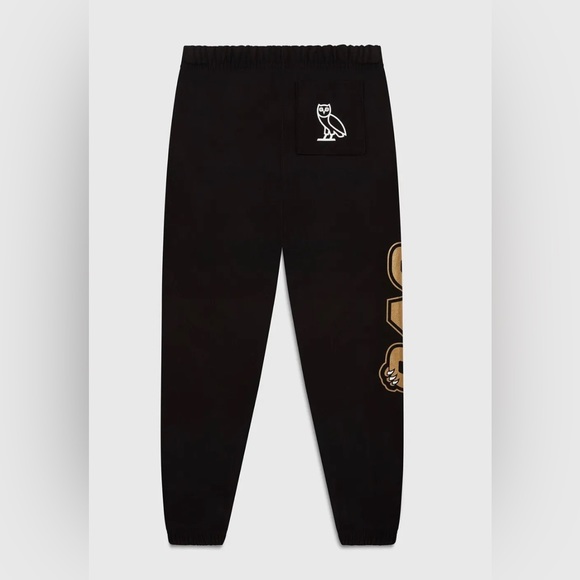 OVO Toronto Raptors Jurassic Park Fleece Pants Black unisex joggers sweat pants - Picture 10 of 11
